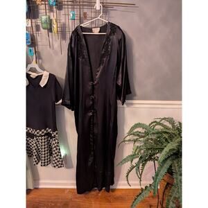 Vintage California Dynasty Satin Long Robe M